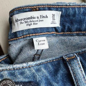 Abercrombie Curve Love 90s High Rise Relaxed Jean (sz 30)